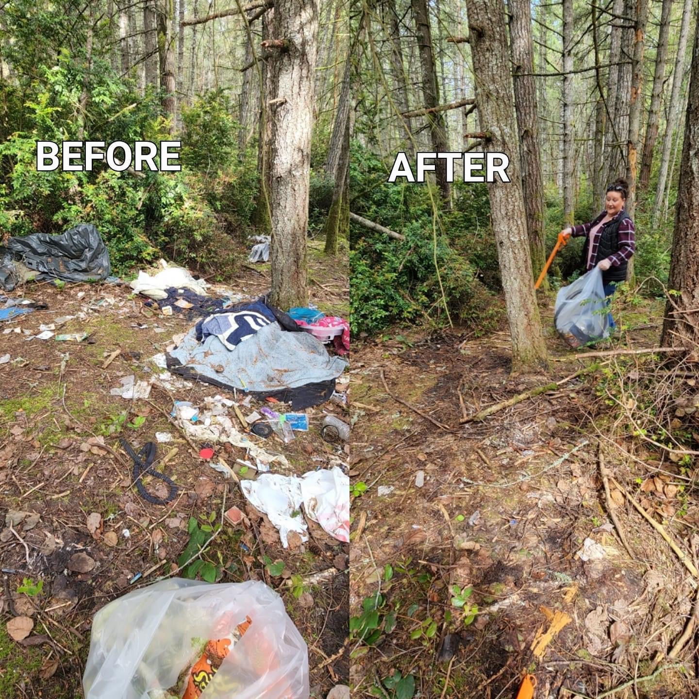 Kitsap REALTORS5 cleaning up homeless encampment