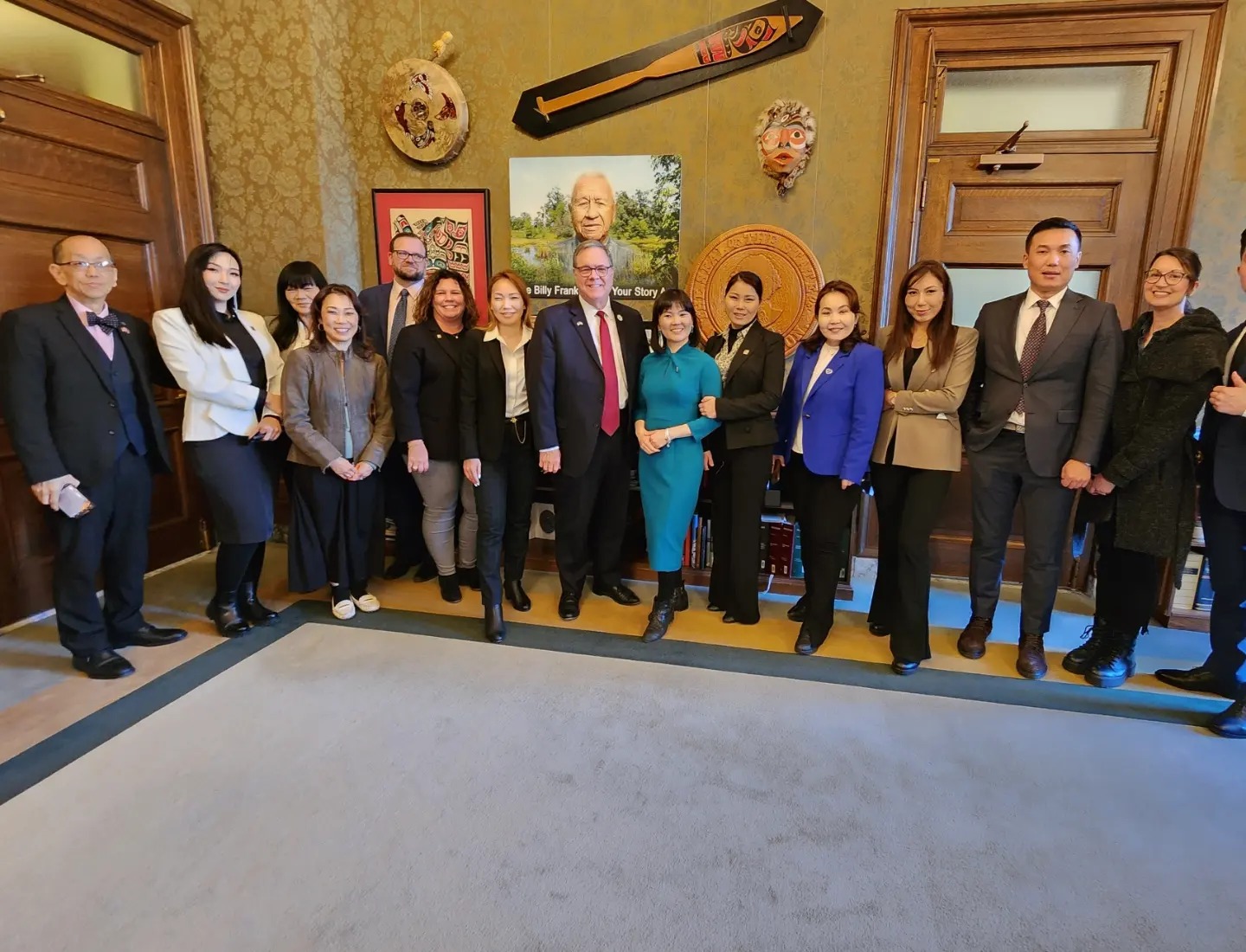 MHS6 mongolian realtors meeting with WR staff and legislators